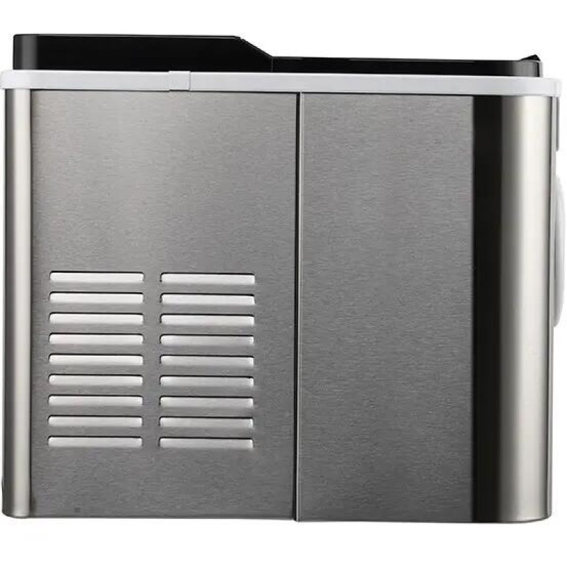 Aparat de preparat gheata HAUSBERG HB-6020, capacitate vas apa 2.2 litri, productie cuburi gheata 12 kg / 24 ore, capacitate de stocare 0.8 kg, posibilitate selectare dimensiune cuburi, argintiu