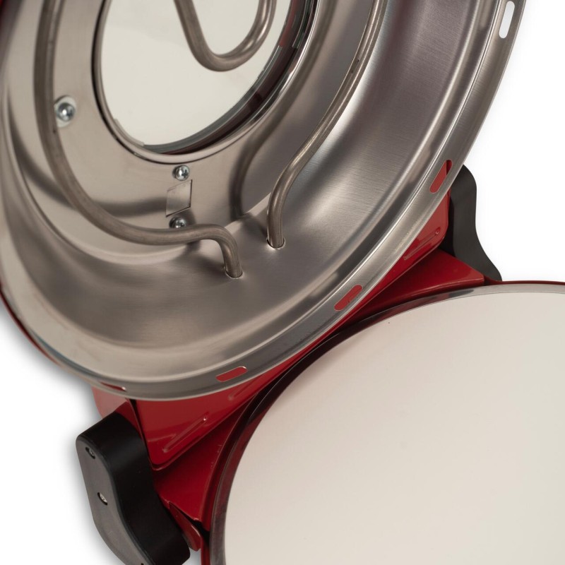 Cuptor special pentru pizza XL HAUSBERG HB-675RS cu suprafata de coacere din piatra, termoregulator pana la 405° C, Rosu