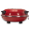 Cuptor special pentru pizza XL HAUSBERG HB-675RS cu suprafata de coacere din piatra, termoregulator pana la 405° C, Rosu