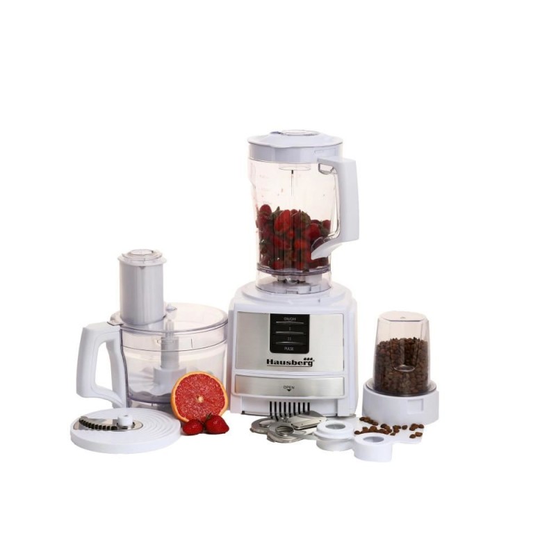 Robot de bucatarie 3 in 1 HB7522AB , macinare, taiere, framantare si tocare, 600 W, Alb, multifunction food procesor