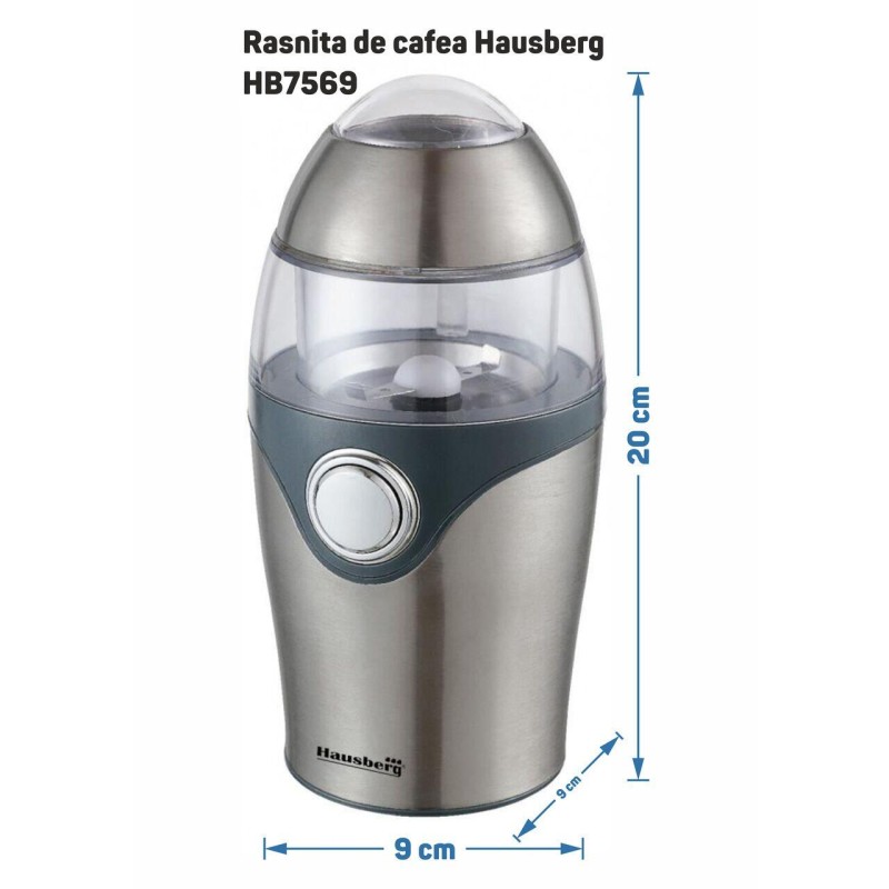 Rasnita de cafea Hausberg HB7569, 150 w, capacitate 50 gr