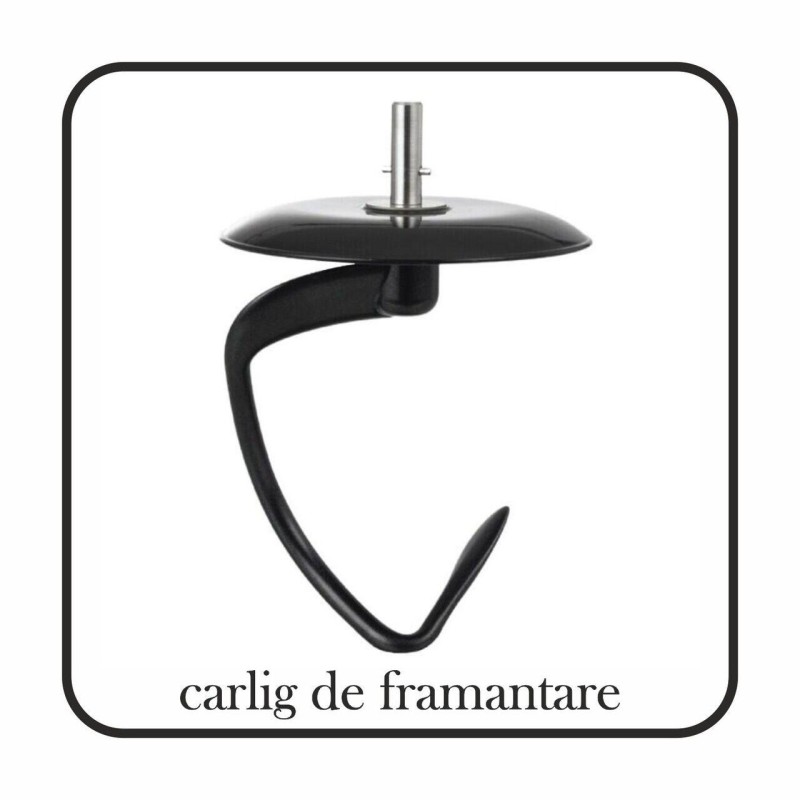 Mixer cu bol din inox HAUSBERG HB-7622AB, 1600-1700 W, Bol 6.5 L inox, 10 Viteze, Nivel zgomot 95dB, Alb