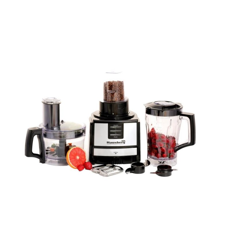 Robot de bucatarie 3 in 1 HB7522NG , macinare, taiere, framantare si tocare, 600 W, Negru, multifunction food procesor