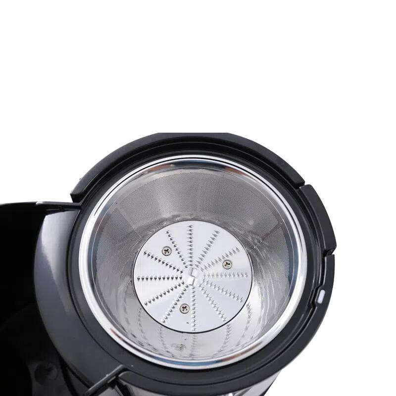 Storcator de fructe si legume Hausberg HB-7645, 600 W, 2 viteze + Turbo, recipient pulpa 1 l, recipient suc 550 ml, accesoriu impingere, negru + argintiu