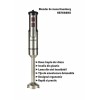 Blender de mana Hausberg HB-7668NG, 1000 W, 2 viteze, lama din otel inoxidabil, motor cupru, Negru-Inox