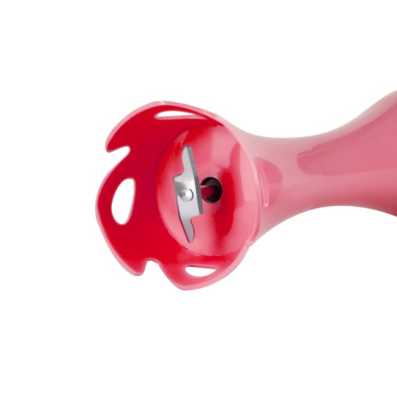 Blender de mana Hausberg HB-7669RS, 350 W, Lama din otel inoxidabil, Ax interior din otel inoxidabil, Rosu