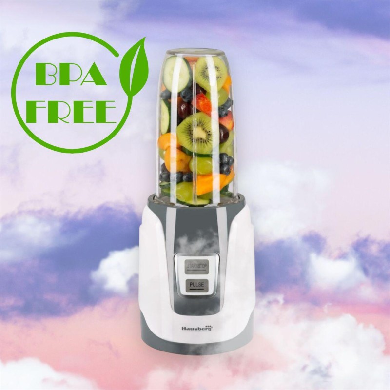 Blender Hausberg HB-7675AB Alb ,Putere 1000W, Capacitate 1000ml, motor de cupru