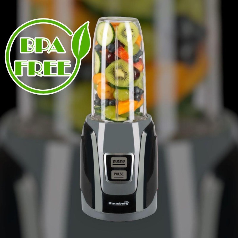 Blender Hausberg HB-7675NG Negru,Putere 1000W, Capacitate 1000ml, motor de cupru
