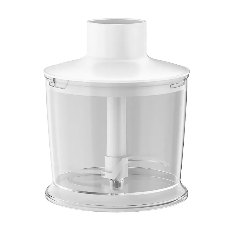 Blender 3 in 1 HAUSBERG HB-7701AB, 500W, 2 viteze, Material ABS, lame din inox, Capacitate pahar 700ml, tocator 500ml, Alb