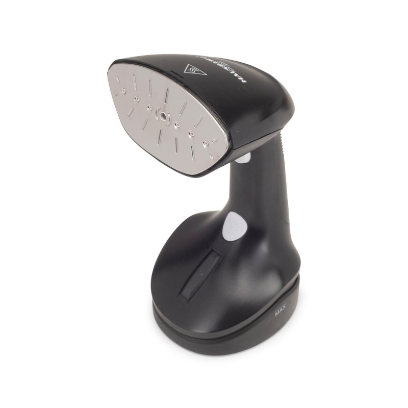 Fier de calcat vertical HAUSBERG HB-7901NG, 1200W, rezervor 200ml detasabil, placa de otel inoxidabil, abur 18g/min, buton on/off, Negru