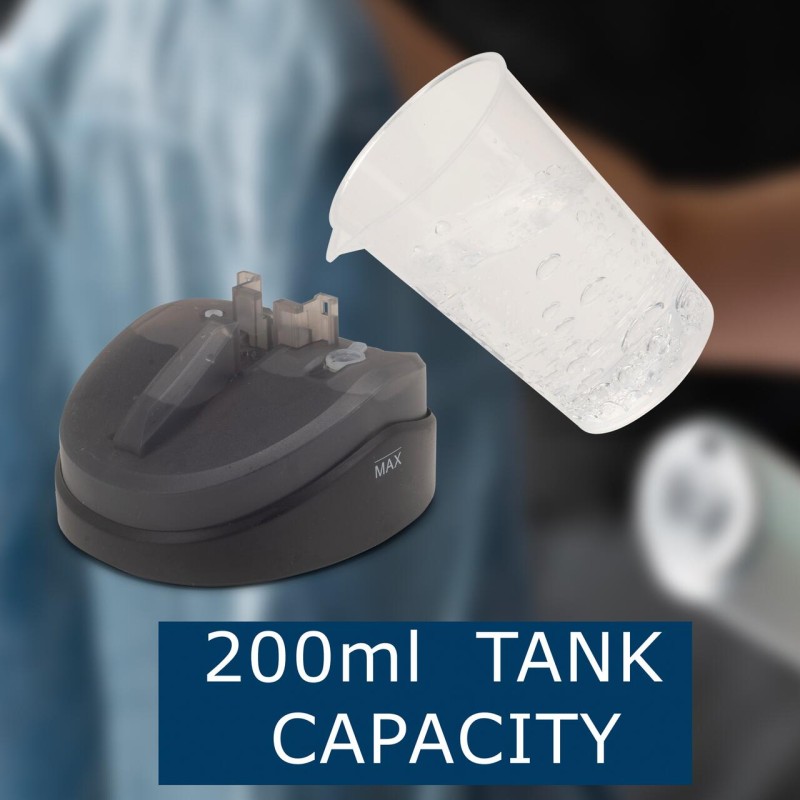 Fier de calcat vertical HAUSBERG HB-7901NG, 1200W, rezervor 200ml detasabil, placa de otel inoxidabil, abur 18g/min, buton on/off, Negru