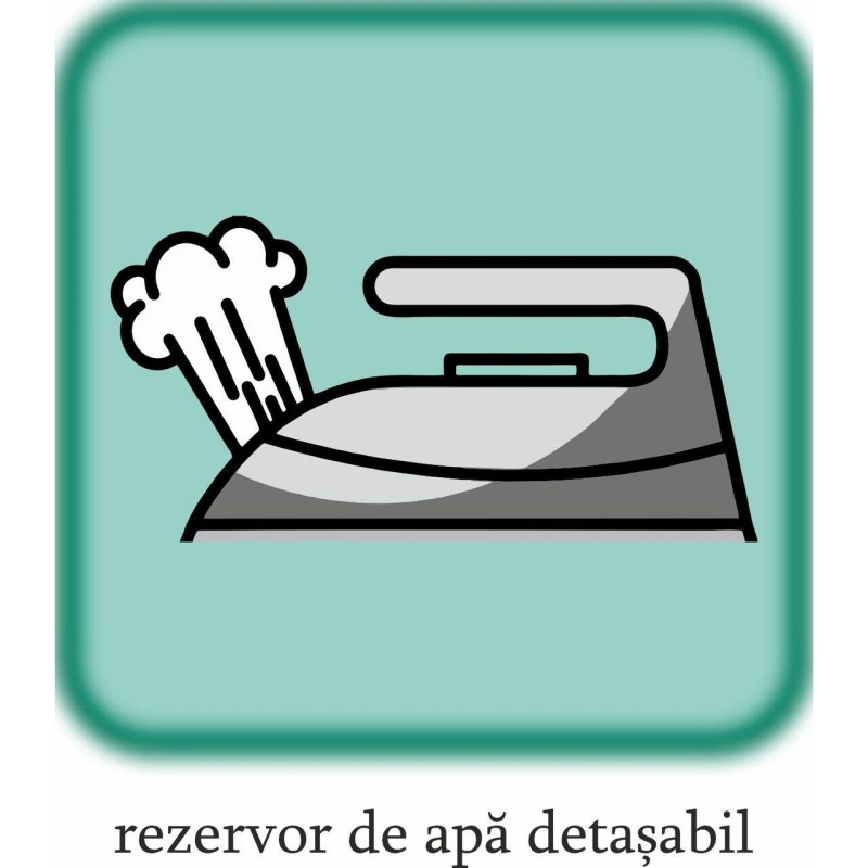 Statie de calcat HAUSBERG HB-7925NG, 3000W, 40-50g/min, 1.5l, auto-curatare, termostat, talpa ceramica, negru