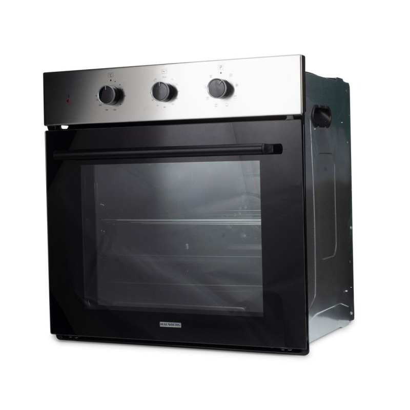 Cuptor electric incorporabil Hausberg HB-8044IN, 58L, 1600W, 8+1 programe, turbo ventilator, timer, sticla, 2 tavi, gratar