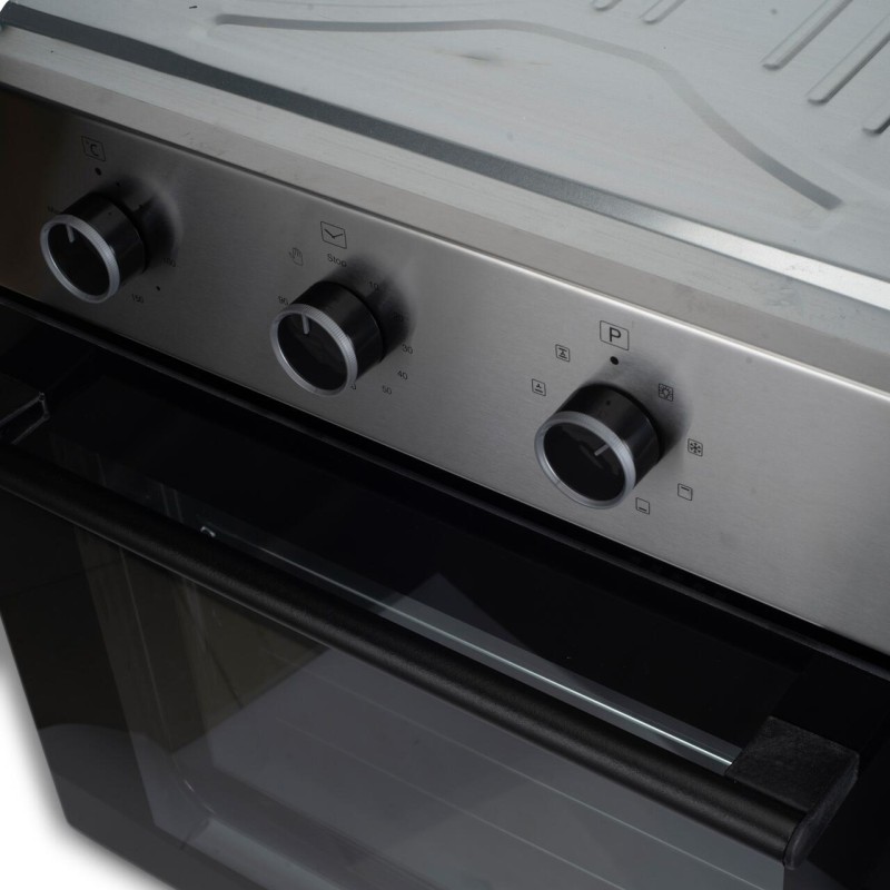 Cuptor electric incorporabil Hausberg HB-8044IN, 58L, 1600W, 8+1 programe, turbo ventilator, timer, sticla, 2 tavi, gratar