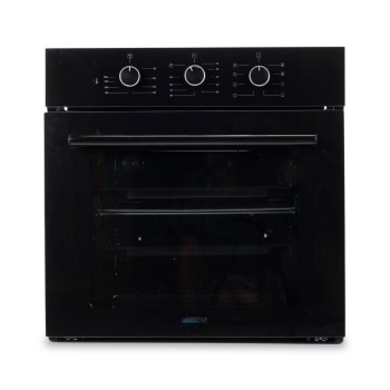 Cuptor incorporabil electric Hausberg HB-8044NG, 58L, 1600W, 8+1 programe, turbo ventilator, timer, email, sticla, gratar, 2 tavi