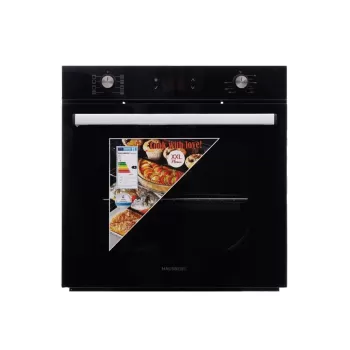 Cuptor electric incorporabil Hausberg HB-8054NG, Clasa A, volum 71L, putere 2225W, panou sticla termoizolant, termostat, timer, 8 functii, ventilatie, Negru