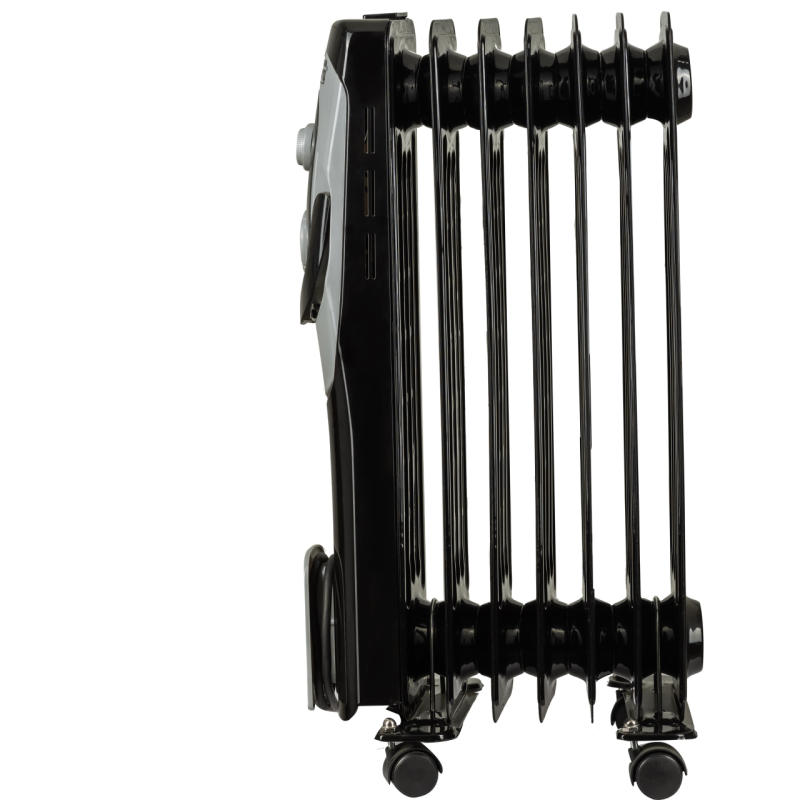 Calorifer electric Hausberg HB-8900NG, 1500 W, 7 elementi, 3 nivele de putere, termostat reglabil