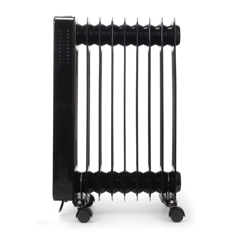 Calorifer electric Digital cu Telecomanda Hausberg HB-8950NG, 2000W, 9 elementi, 3 setari, Termostat electronic, Protectie supra-incalzire, Protectie anti-rasturnare, Negru