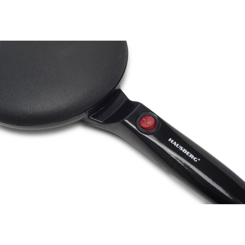 Plita pentru clatite Hausberg HB-9910NG, design compact, suprafata antiaderenta, negru