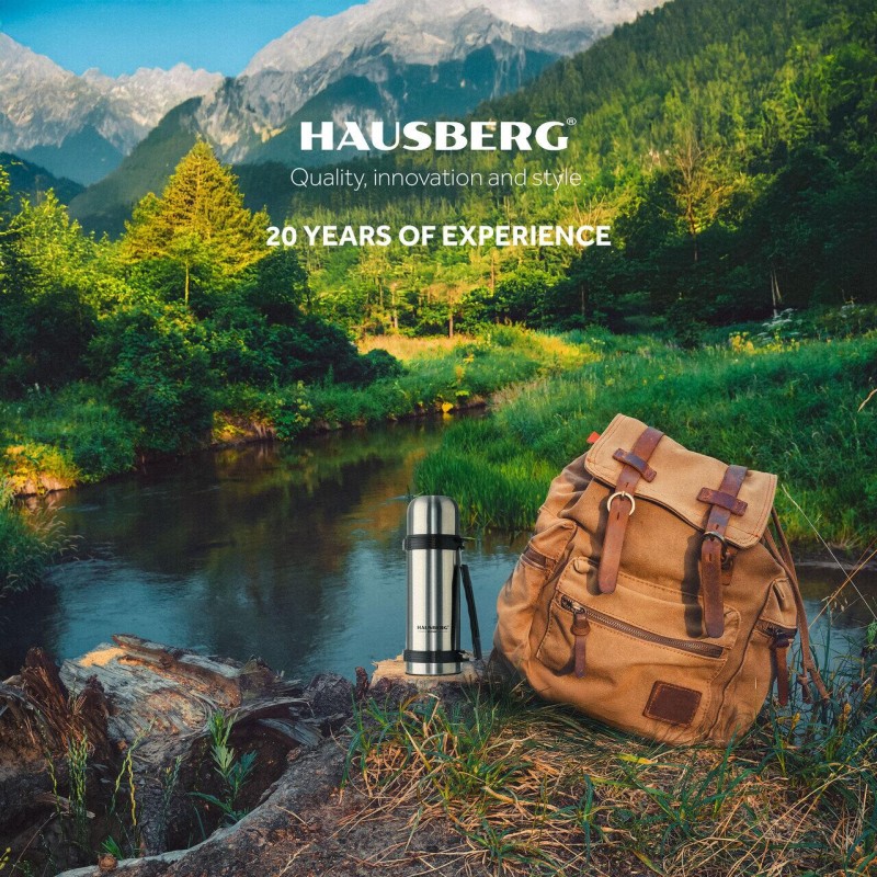 Termos Hausberg HB-H1458, capacitate 750ml, material inox