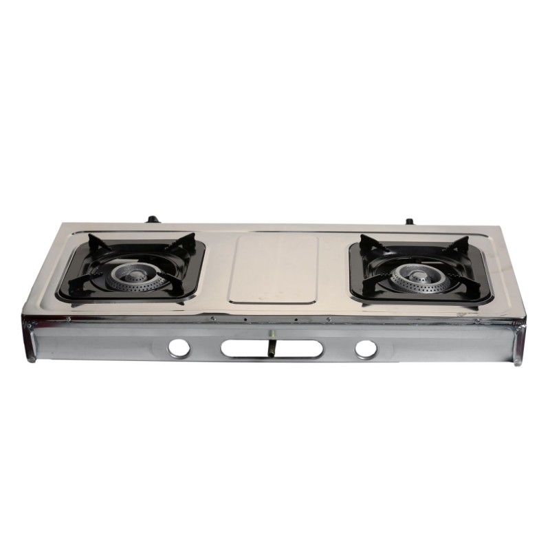 Minigaz cu 2 ochiuri Ertone MN204, inox, GPL (numai butelie), aprindere electronica