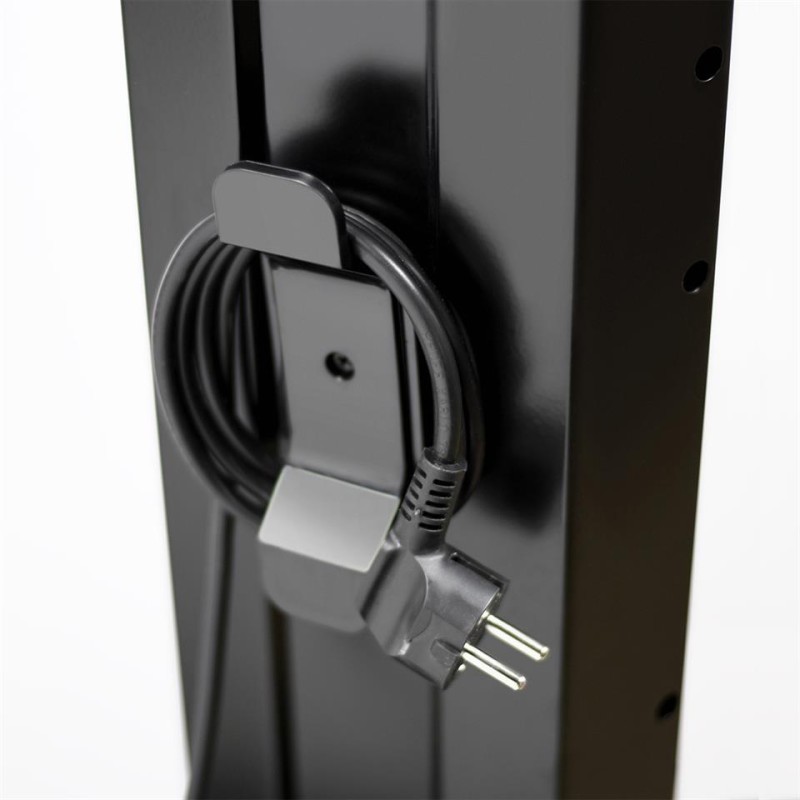 Radiator electric Turn cu Telecomanda KUMTEL MH1200, 1200W, Termostat reglabil, Siguranta la rasturnare, Lampa 3 pozitii, Maner transport, Utilizare vertical, Negru