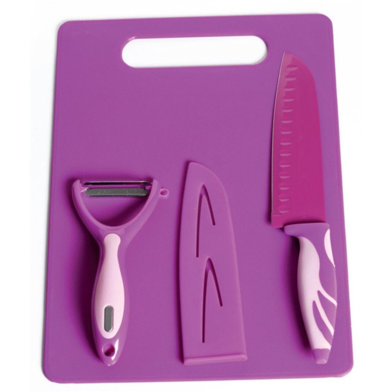 Set Cutite Colorate 4 Piese, Ertone ERT-MN104PO, cutite inox, Portocaliu