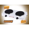 Plita electrica Ertone MN200AB, 2000W, 2 arzatoare, Alb