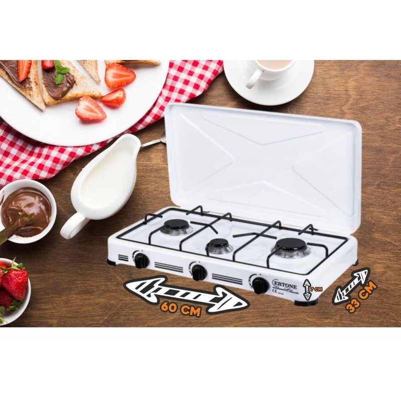 Aragaz 3 ochiuri ERT-MN 208, Alb