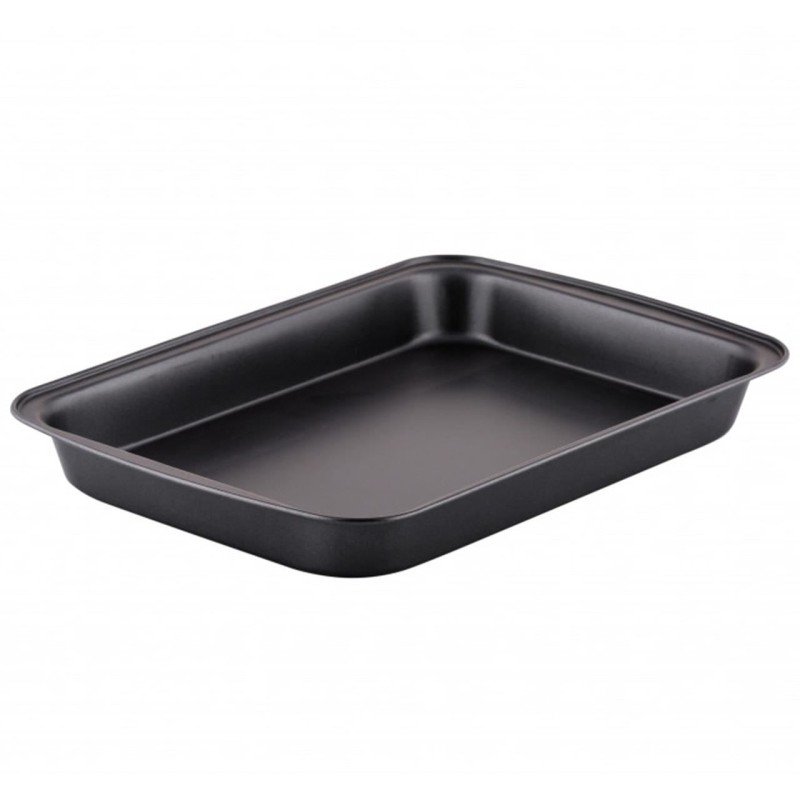Tava dreptunghiulara pentru copt, Ertone ERT-MN 561B, anti-aderenta, 31x20,5x4 cm, Negru