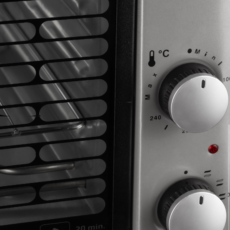 Cuptor electric Ertone MN9135GR, 36L, 1420W, Inaltime reglabila, 2 Tavi, Gri