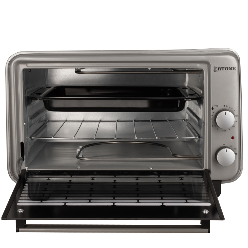 Cuptor electric Ertone MN9135GR, 36L, 1420W, Inaltime reglabila, 2 Tavi, Gri