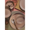 Serviciu de masa Moderna Colore Matte, 24 piese, 6 persoane, portelan, roz mat, kutahya porselen