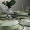 Serviciu de masa Moderna Dotti, 24 piese, 6 persoane, portelan, verde, kutahya porselen