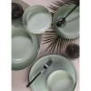 Serviciu de masa Moderna Colore Matte, 24 piese, 6 persoane, portelan, verde mat, kutahya porselen