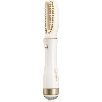 Perie pentru par Hausberg HB-19 cu 6 accesorii, 1000W, 360 C, Alb/Auriu