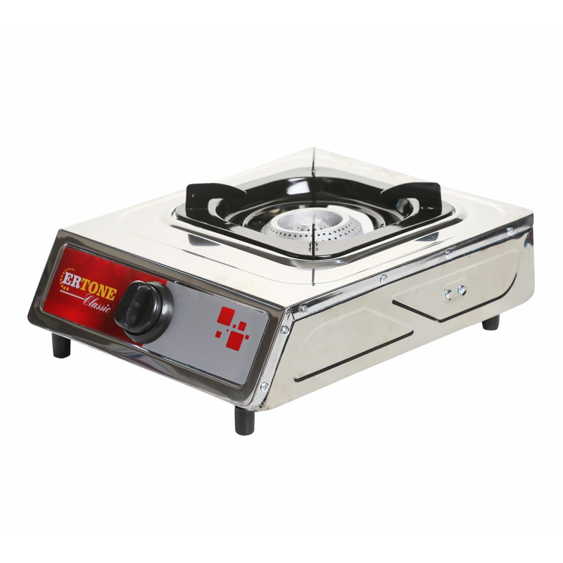 Minigaz Ertone MN201, 1 Arzator, Aprindere automata, Inox