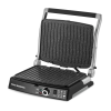 Grill electric Hausberg HB633GO, 2000-2200 W, placi antiaderente, suprafata de gatire 30x24.5 cm, termostat, Rose Gold