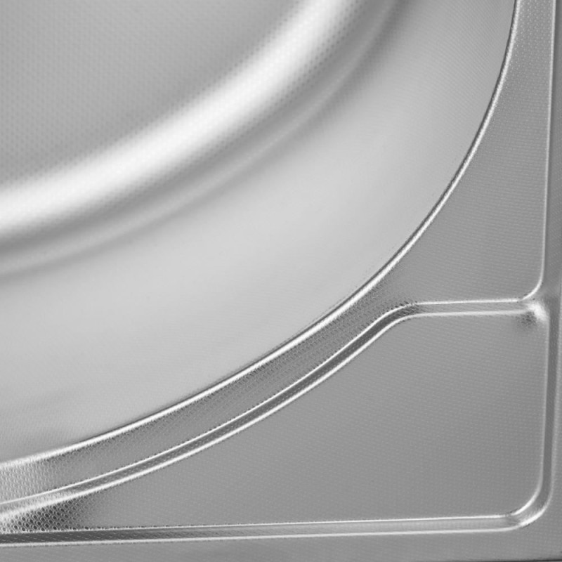 Chiuveta bucatarie pentru blat Freddo SN9005D, anticalcar, cuva centru, 52x41cm, adancime 18 cm, orificiu baterie dreapta, Inox