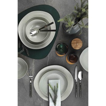 Serviciu de masa Soho, 24 piese, 6 persoane, portelan, verde, kutahya porselen