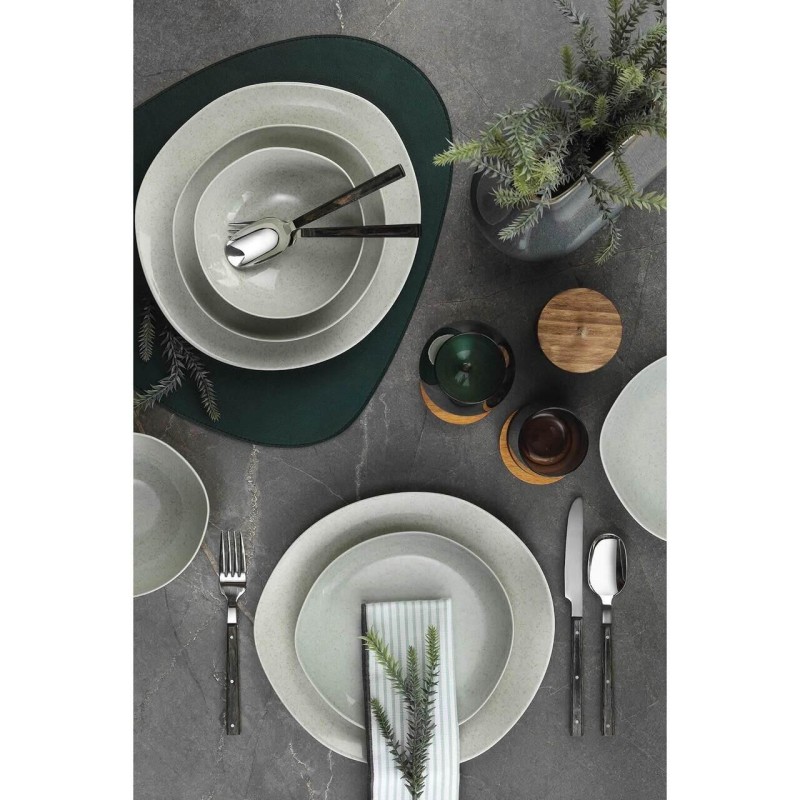 Serviciu de masa Soho, 24 piese, 6 persoane, portelan, verde, kutahya porselen