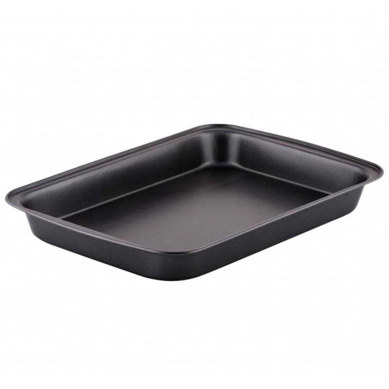 Tava dreptunghiulara pentru copt, Ertone ERT-MN 562B, anti-aderenta, 33,5x22x4 cm, Negru