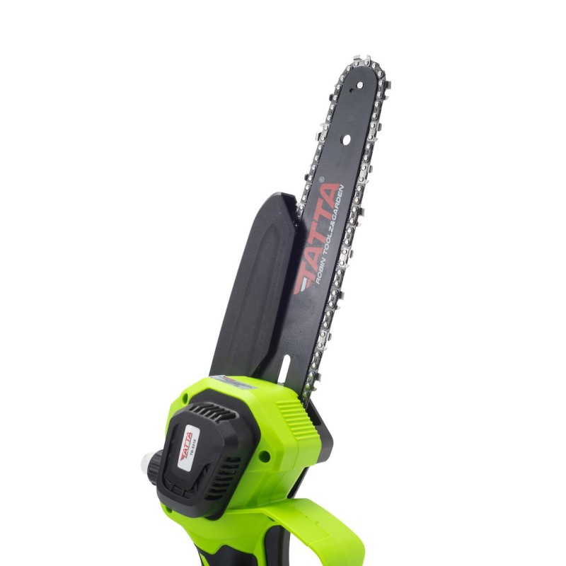 Mini drujba TATTA TD-5310, fierastrau electric cu acumulator 8”, 21V, portabila, teiere lemn, compacta