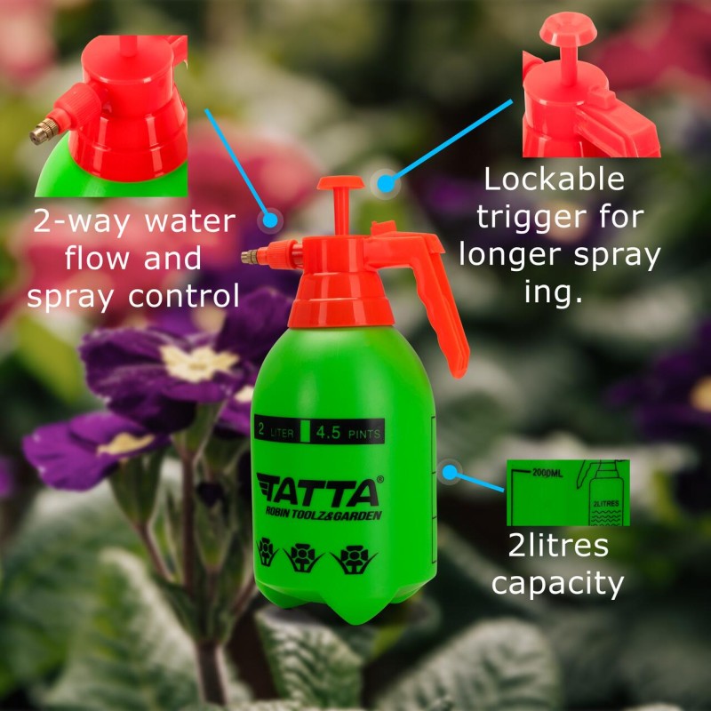 Pompa pentru stropit Tatta TP201M, actionata manual, rezervor 2 l