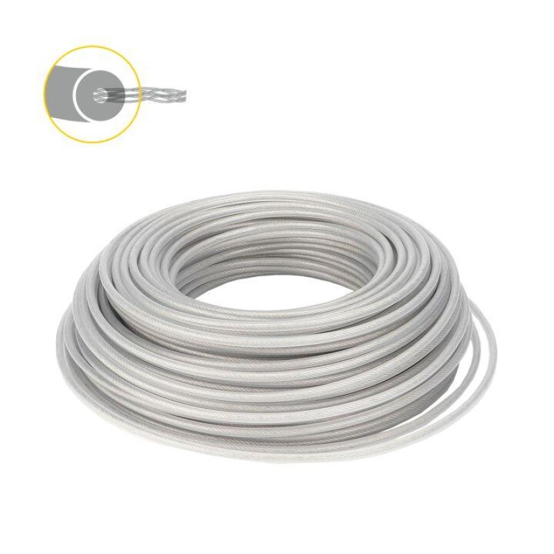 Fir trimer rotund cu insertie metalica TATTA TT-2009, grosime 3.5mm, 15m lungime