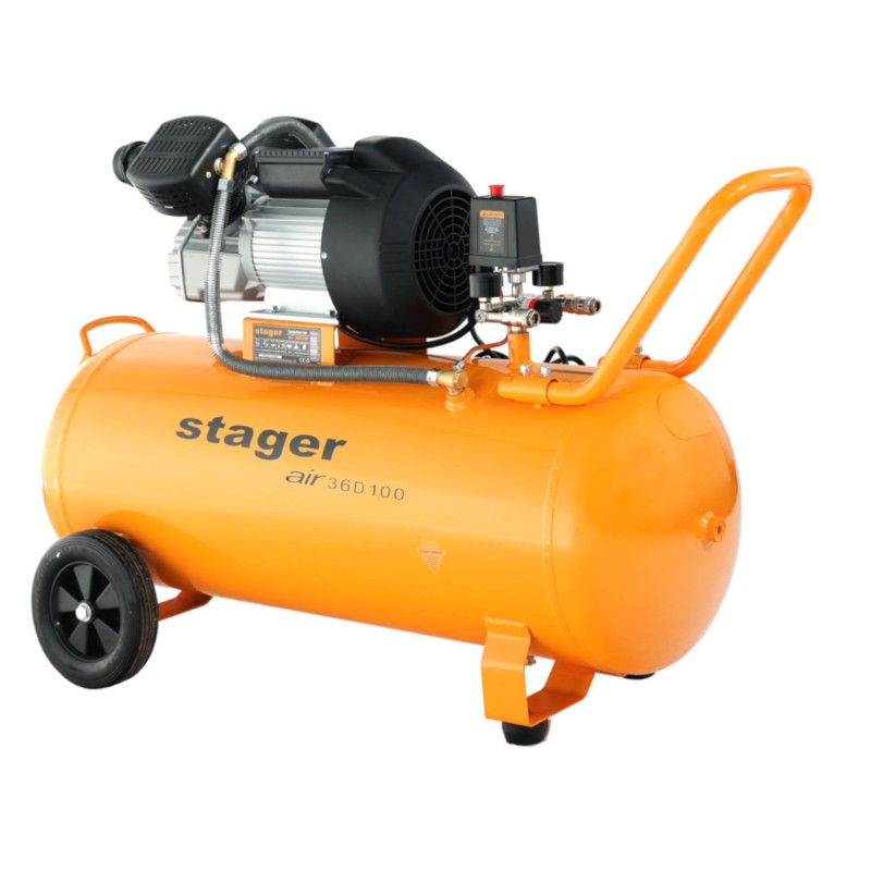 Air 36D100 compresor aer Stager, 100L, 10bar, 356L/min