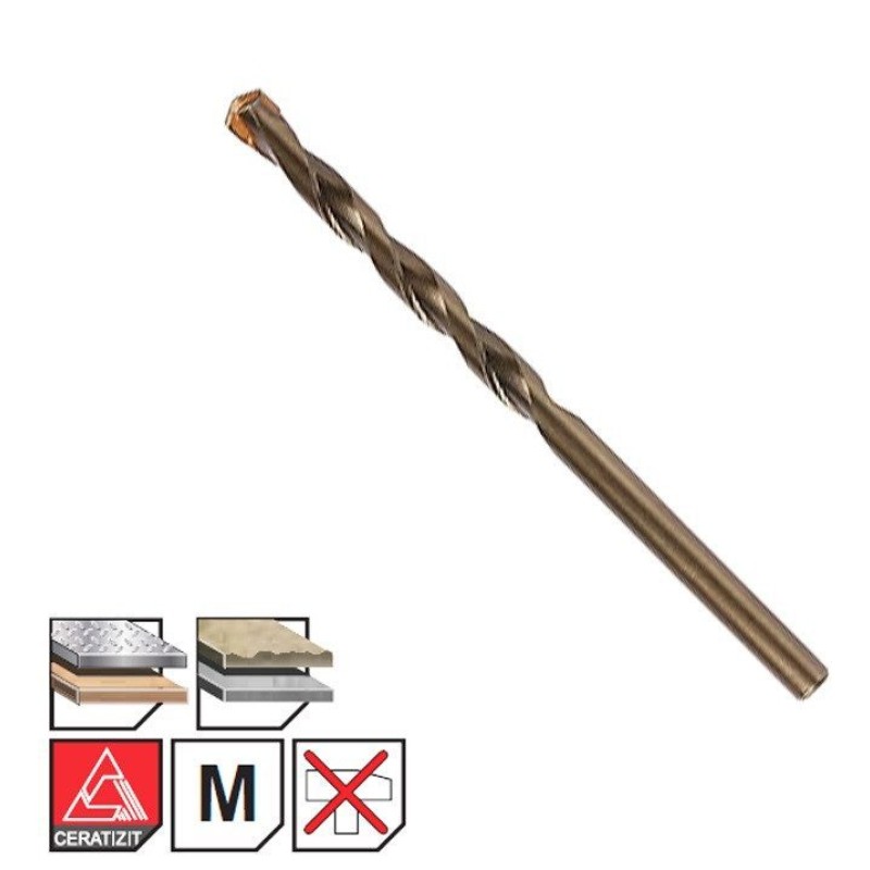 Burghiu multifunctional CrV 4x80 mm