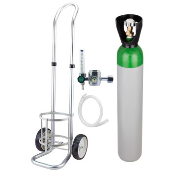 Butelie din otel PLINA cu corgon 10 litri/200bari cu reductor presiune si Carucior din aluminiu