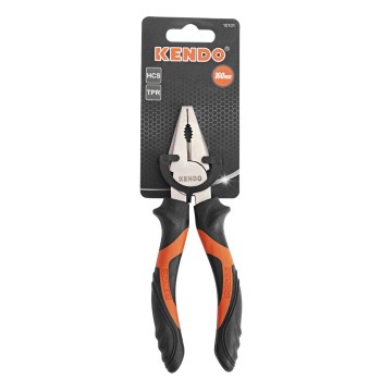 Cleste combinat cu o lungime totala de 160 mm din otel C55 cu continut ridicat de carbon, maner ergonomic