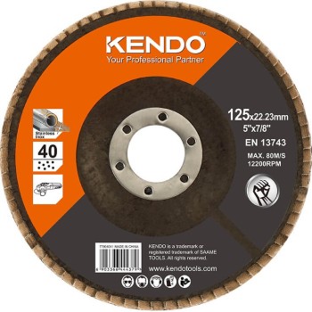 Disc Lamelar aluminiu zirconiu diametru 125mm, granulatie 40